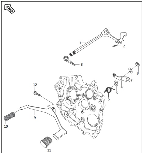 Переключение передач BM150 (17/18)