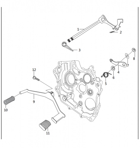 Переключение передач BM150X (17/18)