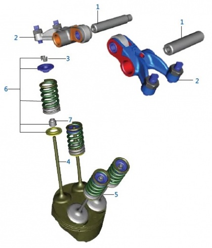 Клапана ДВС NS125 (7/8)