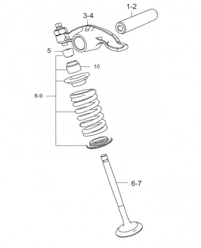 Клапана ДВС BM125X UG (2)