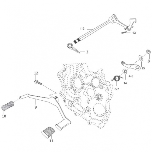 Переключение передач BM125X UG (8)