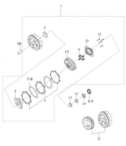 Сцепление BM125X UG (13)