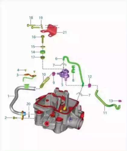 Головка цилиндра NS200 UG (3/4)
