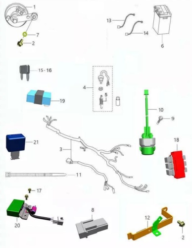 Электрика BM150 (99/100) c 11.24