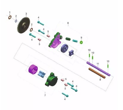Масляный насос Dominar400 Touring UG2 13