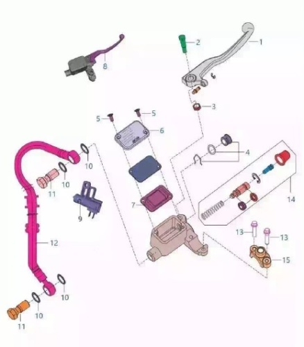 Передний тормоз Dominar400 Touring UG2 33