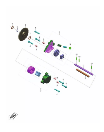 Масляный насос Pulsar NS400Z 14