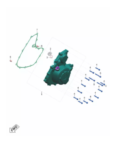 Крышка генератора Pulsar NS400Z 17