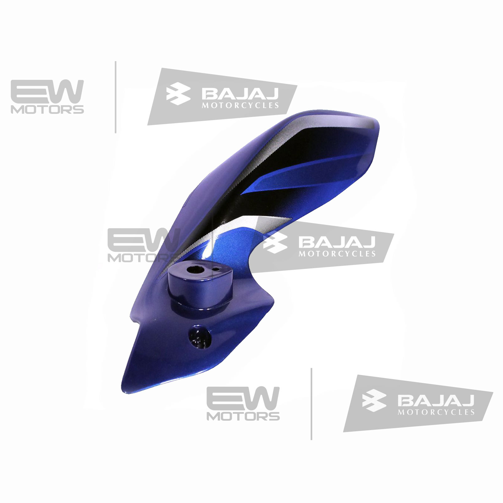Пластик фары левый, синий с наклейкой 52JL0195 BAJAJ