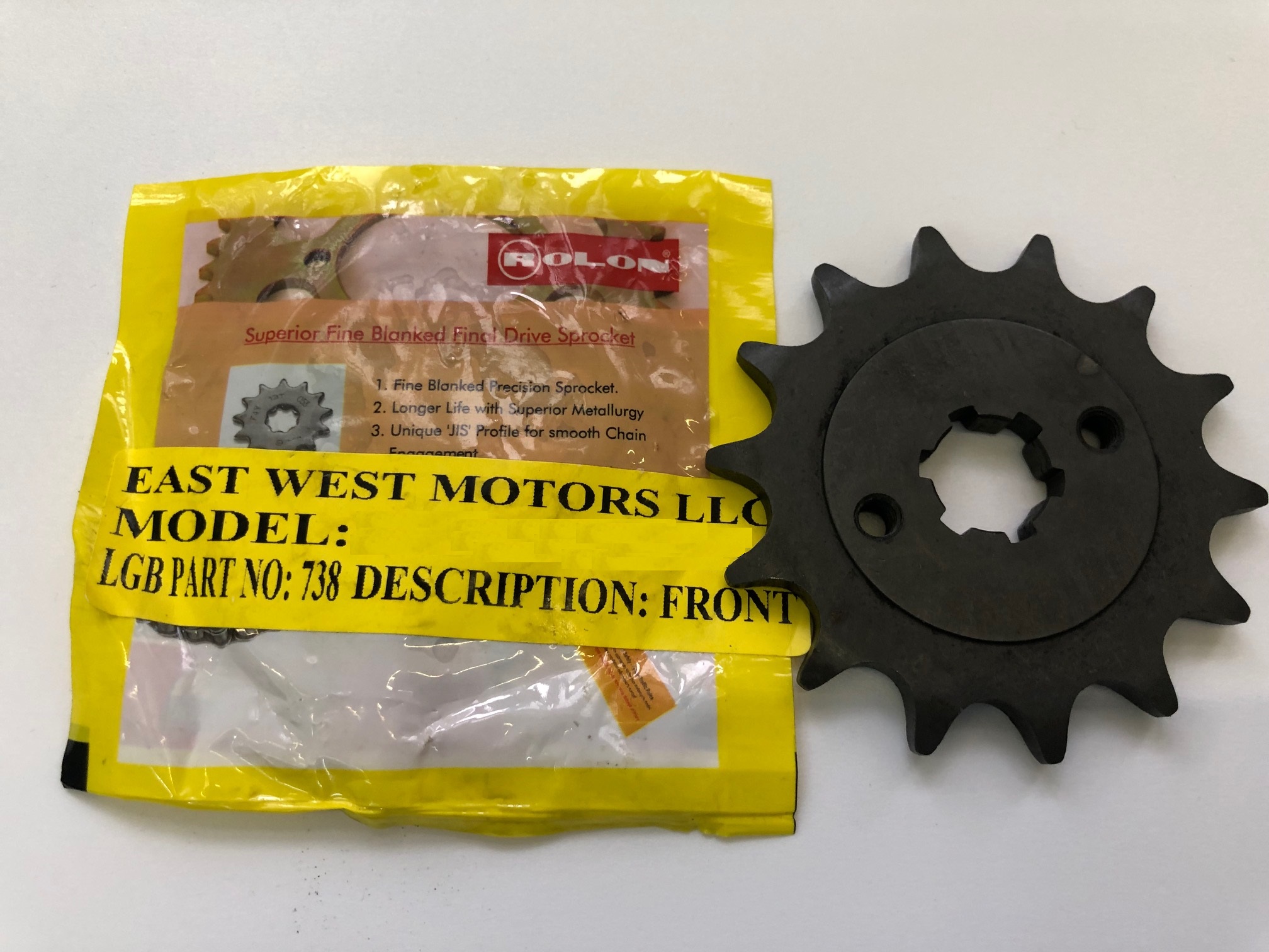 Звезда передняя 14Т ROLON, KTM 90133029014, JTF1903.14 738-14T (DV101048) ROLON