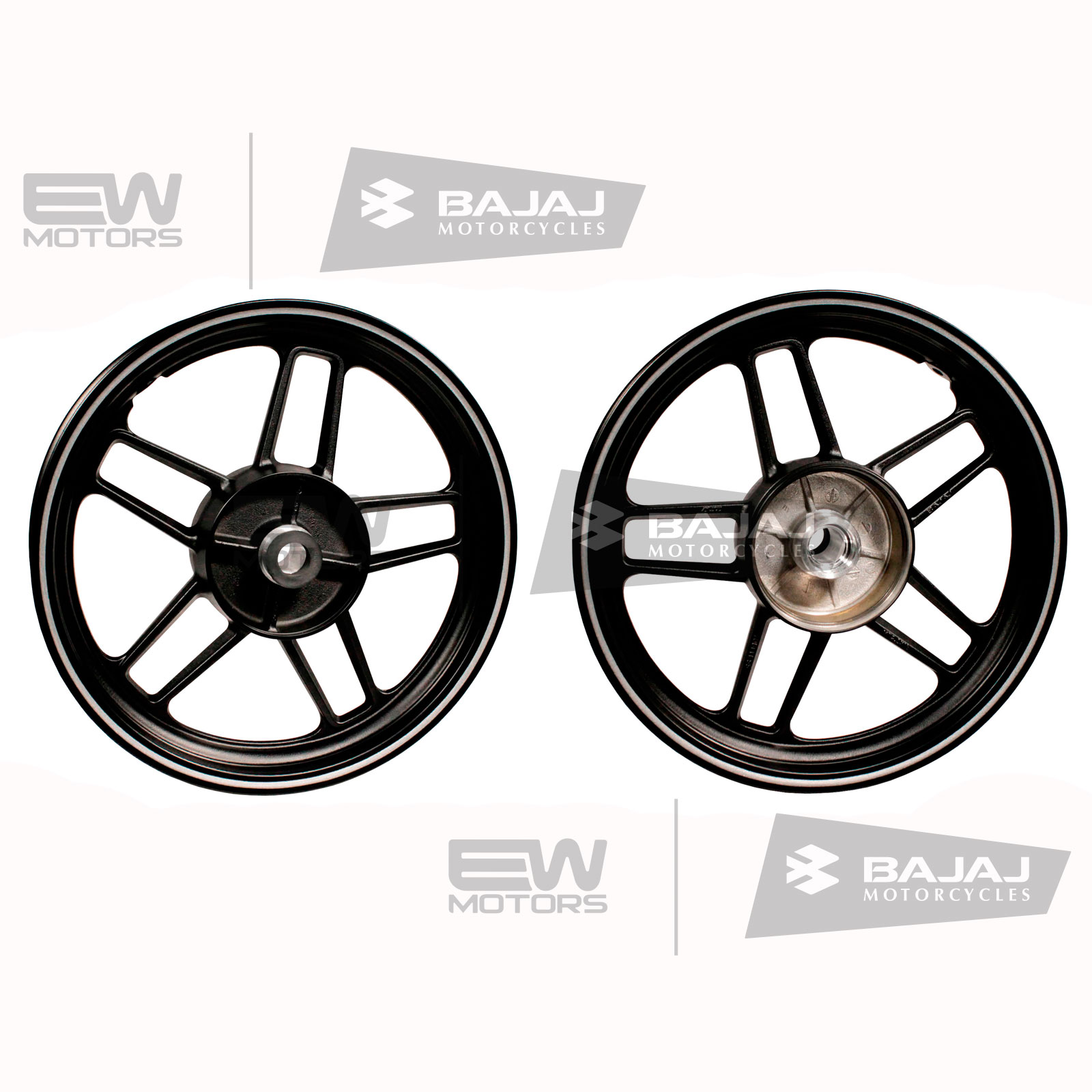 Диск колесный задний 2.5x16, бескамерный, черный JH131201 BAJAJ